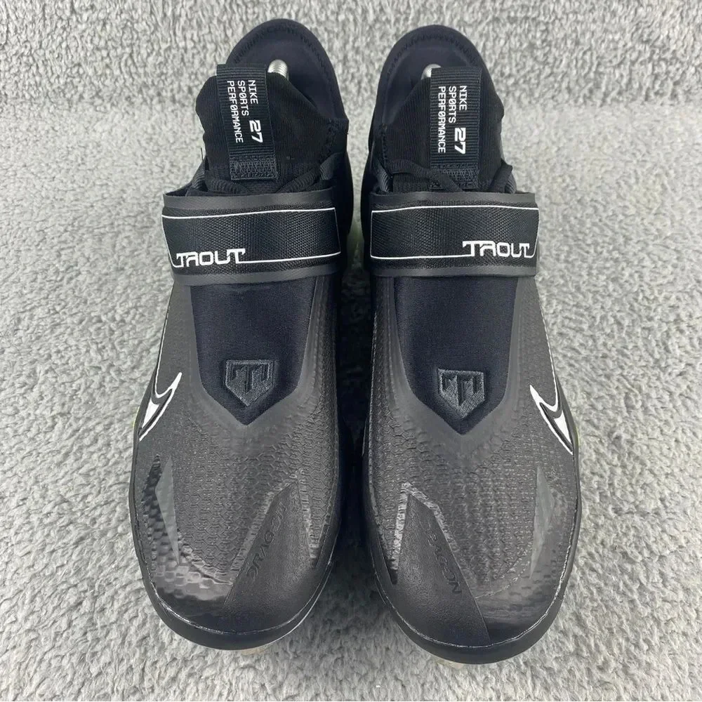 NEW NIKE FORCE Air Zoom Trout 8 Elite Baseball Cleats Mens‎ 9 Shoes Game Black - Picture 4 of 15